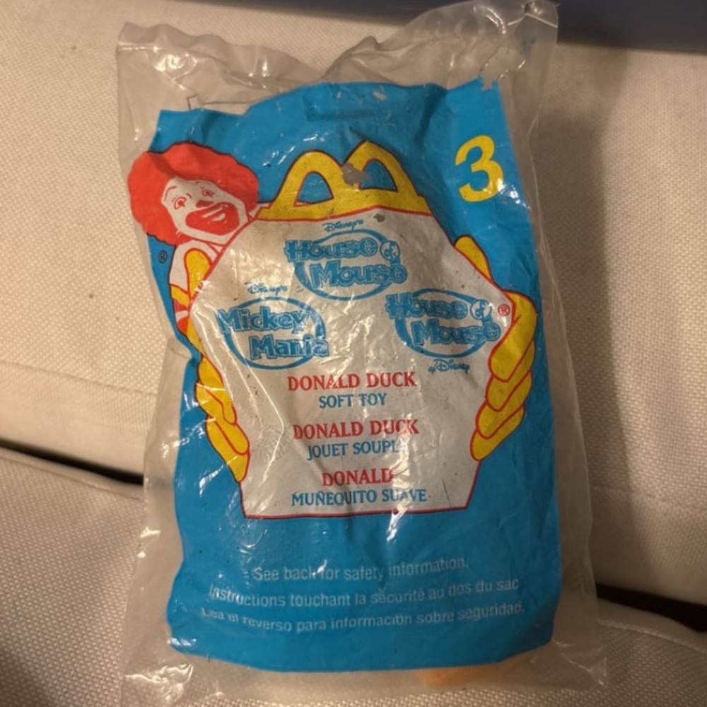 Disney House of Mouse Minnie Mouse Soft Toy McDonald's Happy Meal Toys 2001